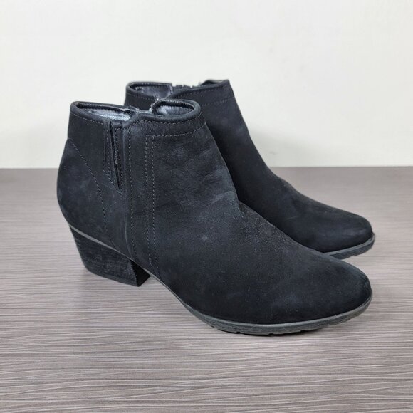 Blondo Valli Waterproof Bootie, Black Nubuck, Womens Size 8 M - Picture 3 of 13